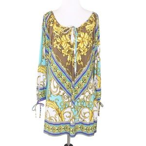 Joseph Ribkoff Patterned Sheath Dress Size L